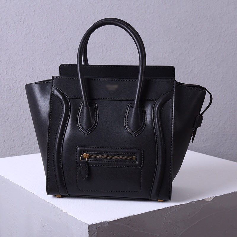 Luxury Tote Bag Classic Handbag Real Leather Smile Face Trapeze Cross Body Bag Two Size for Your Option, Black
Luxury Tote Bag Classic Handbag Real Leather Smile Face Trapeze Cross Body Bag Two Size for Your Option, Black
