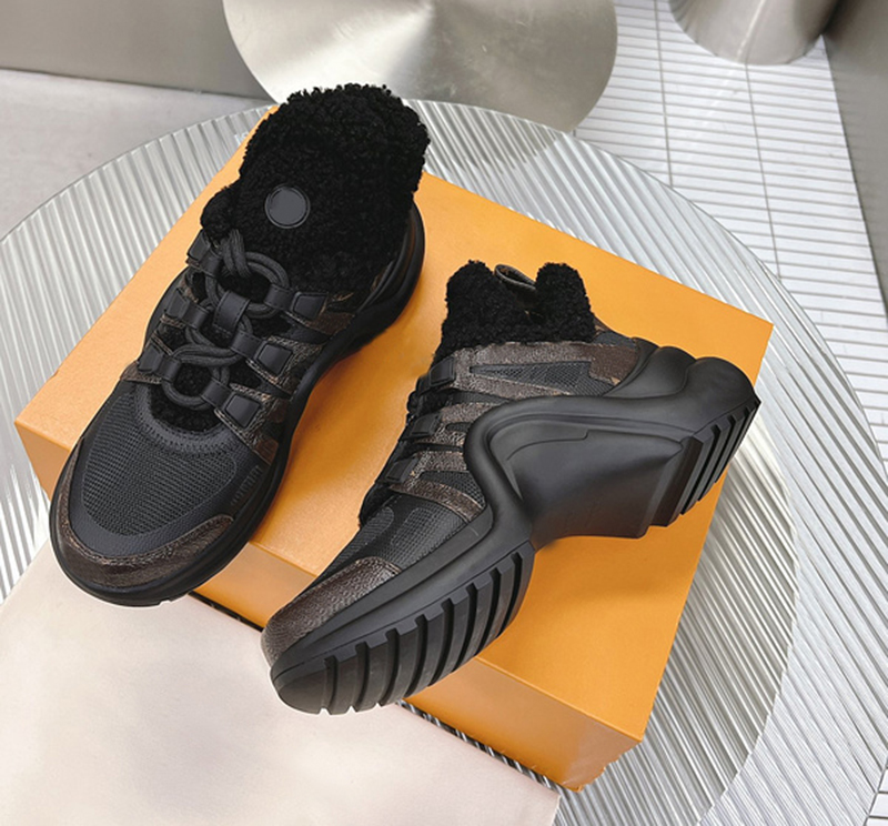2023 Women Casual Shoes Archlight Winter fluffy Velvet calf leather Mesh Bow laces Bouncy Outsole Sneaker Designer Luxurys Fashion Ladies Sports Shoes Size 35-41, #9 
2023 Women Casual Shoes Archlight Winter fluffy Velvet calf leather Mesh Bow laces Bouncy Outsole Sneaker Designer Luxurys Fashion Ladies Sports Shoes Size 35-41, #9