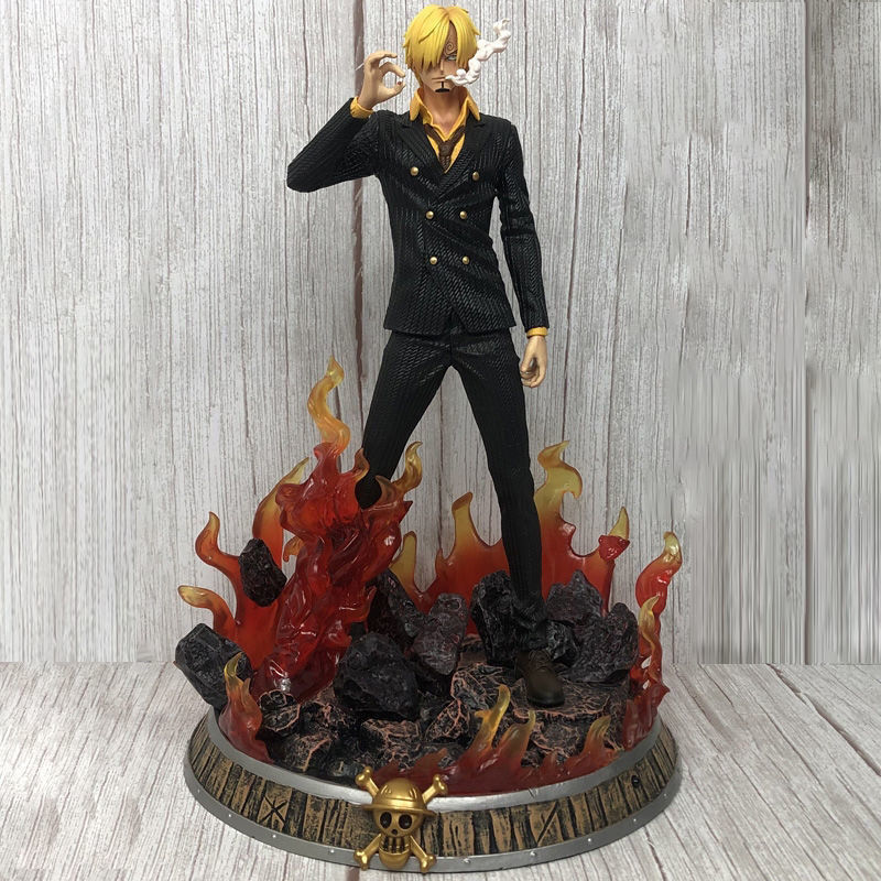 Novelty Games 37CM One Piece Action Figure Statue Toys GK Suit Vinsmoke Sanji Anime Figures Model Figurines Manga Figma Dolls For Gifts