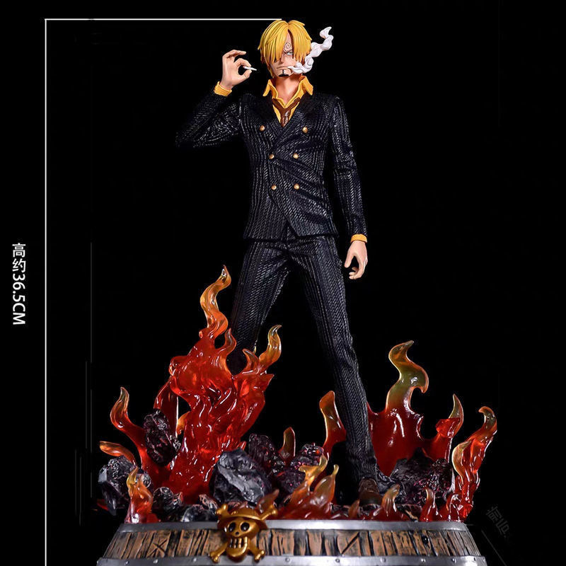 Novelty Games 37CM One Piece Action Figure Statue Toys GK Suit Vinsmoke Sanji Anime Figures Model Figurines Manga Figma Dolls For Gifts