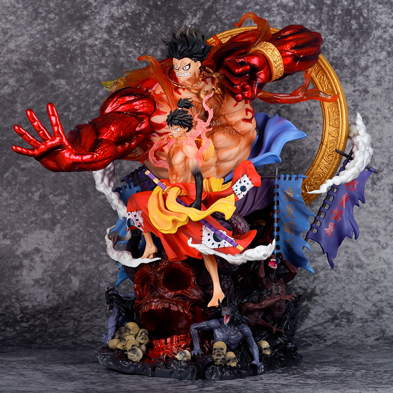 Novelty Games Anime One Piece Super Large Figure Toys Acalanatha Luffy 30cm Pvc Gk Statue Christmas Birthday Gift Toy Figurines For Children