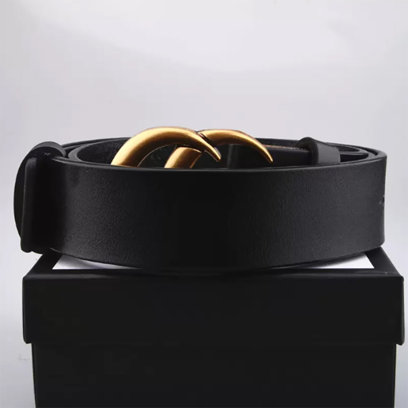 Fashion Brand Men Designer Belts Women Mens Casual Letter Smooth Buckle Luxury Belt with Cowhide Leather
