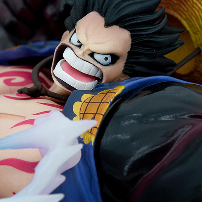 Novelty Games 26cm One Piece Monkey D Luffy Anime Figure Gk Gear 4 Action Figure Model Collection Dolls Statue Toys Figma Children Gift