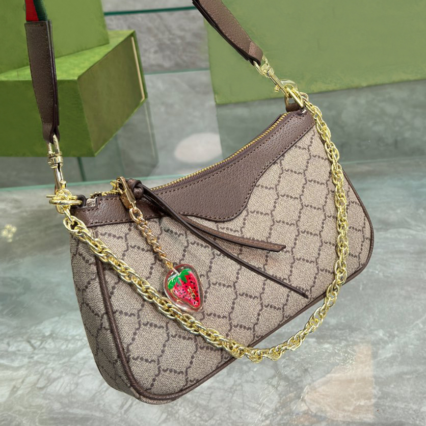 Designer Women G Pattern Ophidia Pochette Shoulder Bag Italy Luxury Brand Monograms Printed Canvas Crossbody Handbag Lady Strawberry Pendants Small Underarm Bags
Designer Women G Pattern Ophidia Pochette Shoulder Bag Italy Luxury Brand Monograms Printed Canvas Crossbody Handbag Lady Strawberry Pendants Small Underarm Bags