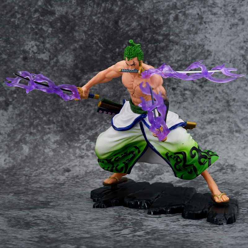 Novelty Games Anime One Piece Figure Domineering Zoro Gk Statue 17.5cm Pvc Action Figure Collection Model Toys Birthday Gifts For Kids
