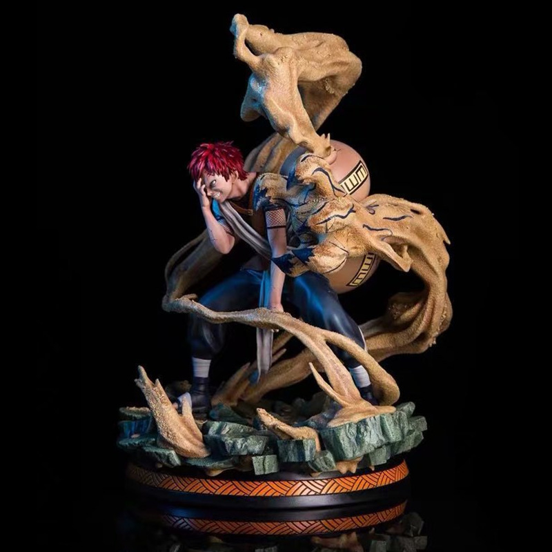 Novelty Games 25cm Anime Figurines Gaara Action Figure Decorations For Home Japan Anime Character Pvc Collectible Model Toys