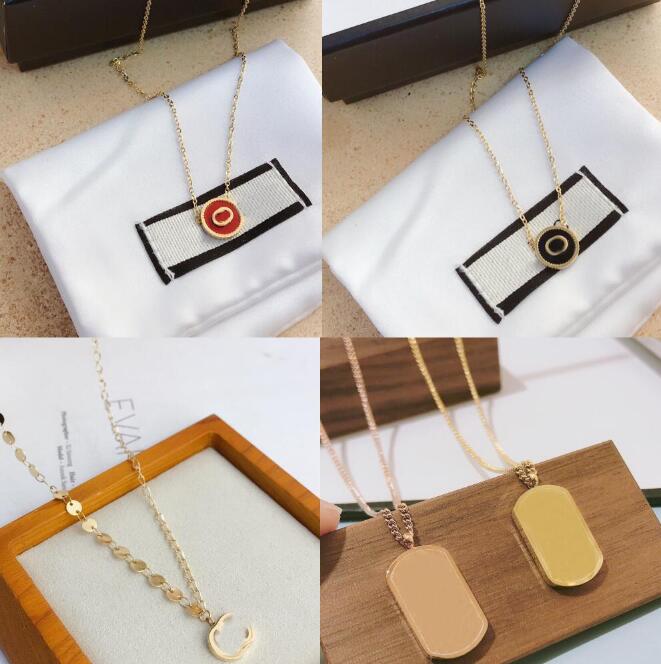 20style 18K Gold Plated Stainless Steel Necklaces Fashion Womens Designer Necklace Choker Letter Pendant Crystal Statement Wedding Jewelry
20style 18K Gold Plated Stainless Steel Necklaces Fashion Womens Designer Necklace Choker Letter Pendant Crystal Statement Wedding Jewelry