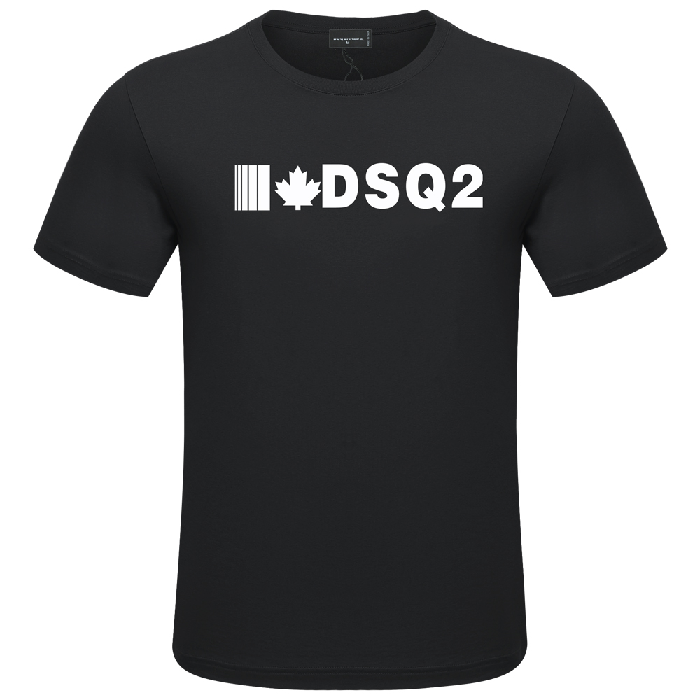 DSQ2 cotton twill fabric Men's t-shirt short sleeved summer personalized fashion all cotton casual printing half sleeve, Black
DSQ2 cotton twill fabric Men's t-shirt short sleeved summer personalized fashion all cotton casual printing half sleeve, Black