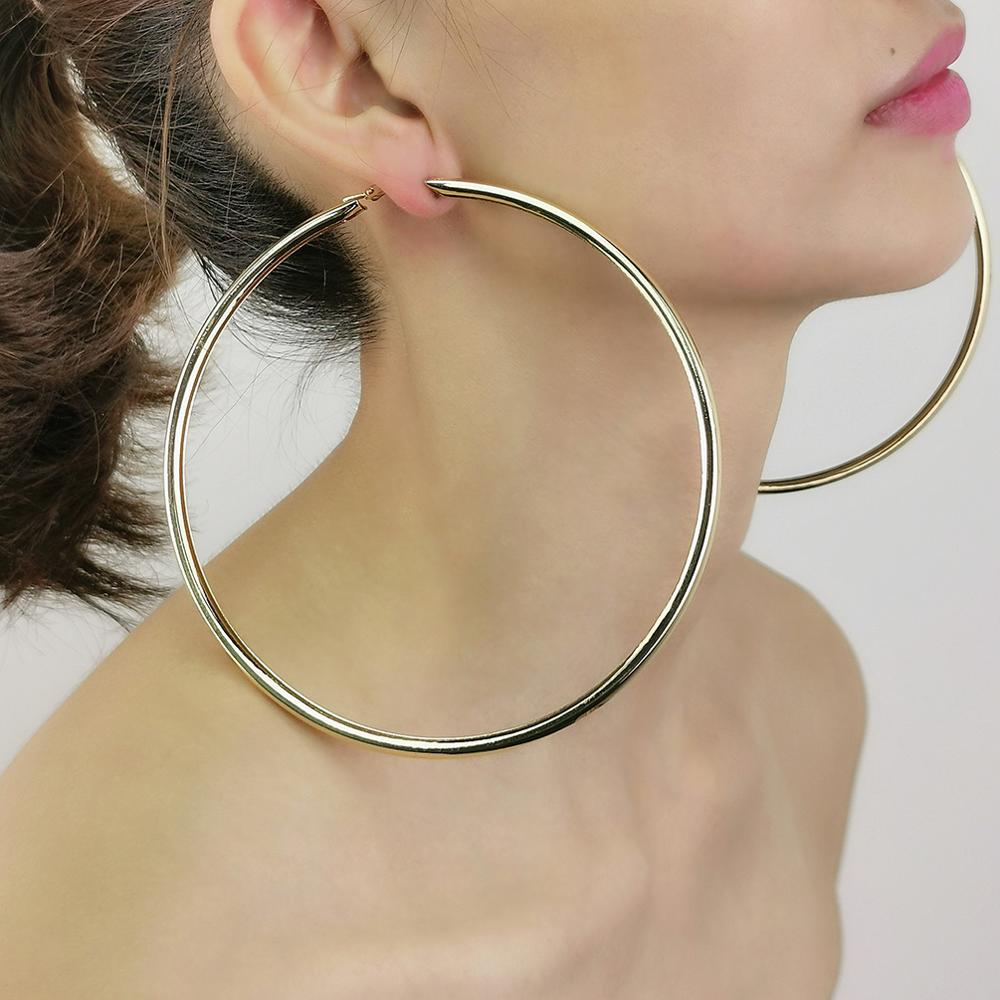 Hoop Earrings High Quality Jewelry Accessories EarringsHoop Earrings 120mm Oversize Big Hoop Earrings Gold Color Jewelry Fashion Punk Round
Hoop Earrings High Quality Jewelry Accessories EarringsHoop Earrings 120mm Oversize Big Hoop Earrings Gold Color Jewelry Fashion Punk Round