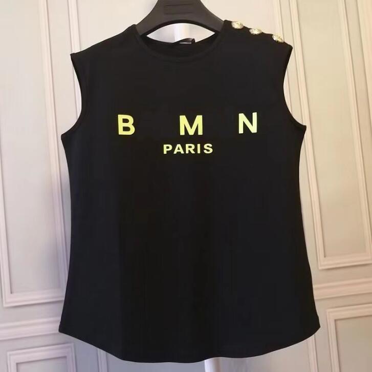 2022 Baman Summer Designer Women's T-shirt High-end fashion Street Harajuku hot gold button crewneck pure cotton
2022 Baman Summer Designer Women's T-shirt High-end fashion Street Harajuku hot gold button crewneck pure cotton