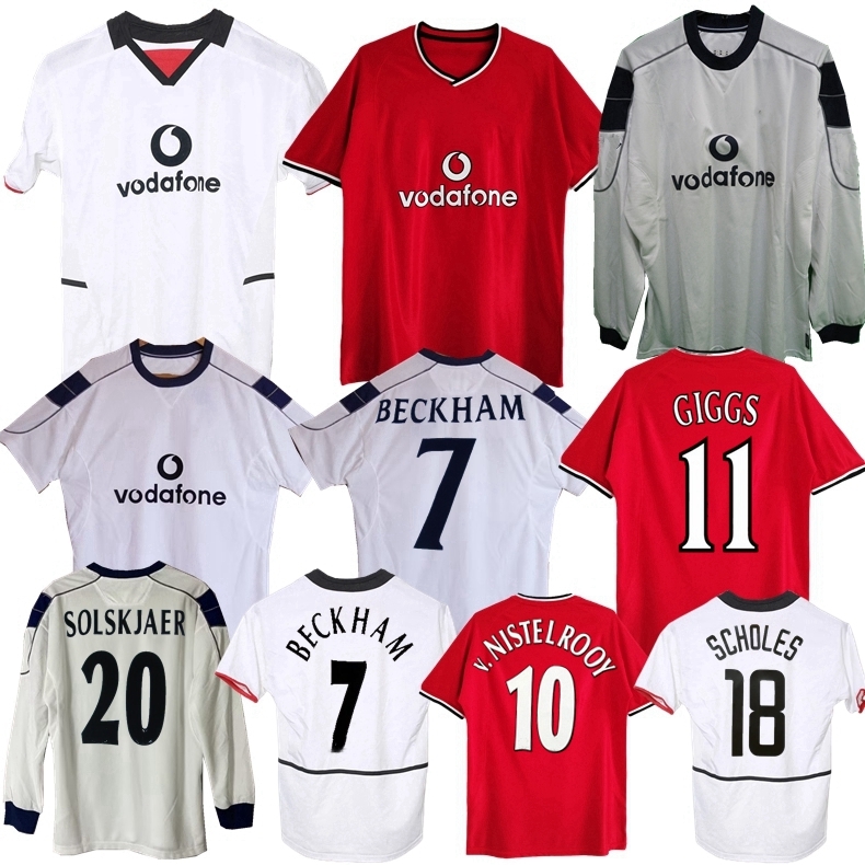 2000 2002 2003 Beckham Retro soccer Jerseys Manchesters v.Nistelrooy Veron Giggs Keane Scholes G.Neville Stam old Shirts Classic, 00 01 away longsleeve
2000 2002 2003 Beckham Retro soccer Jerseys Manchesters v.Nistelrooy Veron Giggs Keane Scholes G.Neville Stam old Shirts Classic, 00 01 away longsleeve