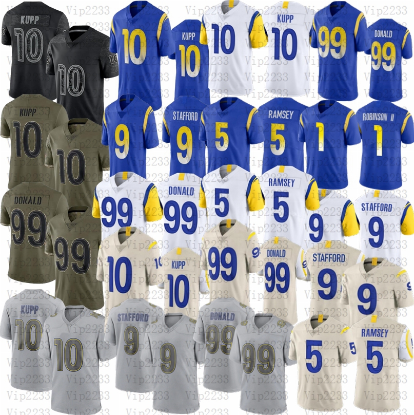 10 Cooper Kupp Rams Football Jersey Jalen Matthew Stafford Aaron Donald Robinson II, Men
10 Cooper Kupp Rams Football Jersey Jalen Matthew Stafford Aaron Donald Robinson II, Men