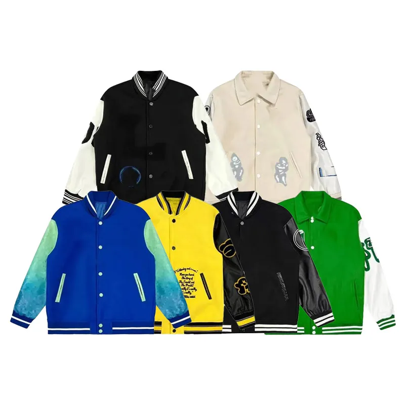 2023 New Fahsion Mens Designer Jackets Baseball Varsity Jacket Letter Stitching Embroidery Autumn Winter Men Loose Causal Outwear Coats
2023 New Fahsion Mens Designer Jackets Baseball Varsity Jacket Letter Stitching Embroidery Autumn Winter Men Loose Causal Outwear Coats