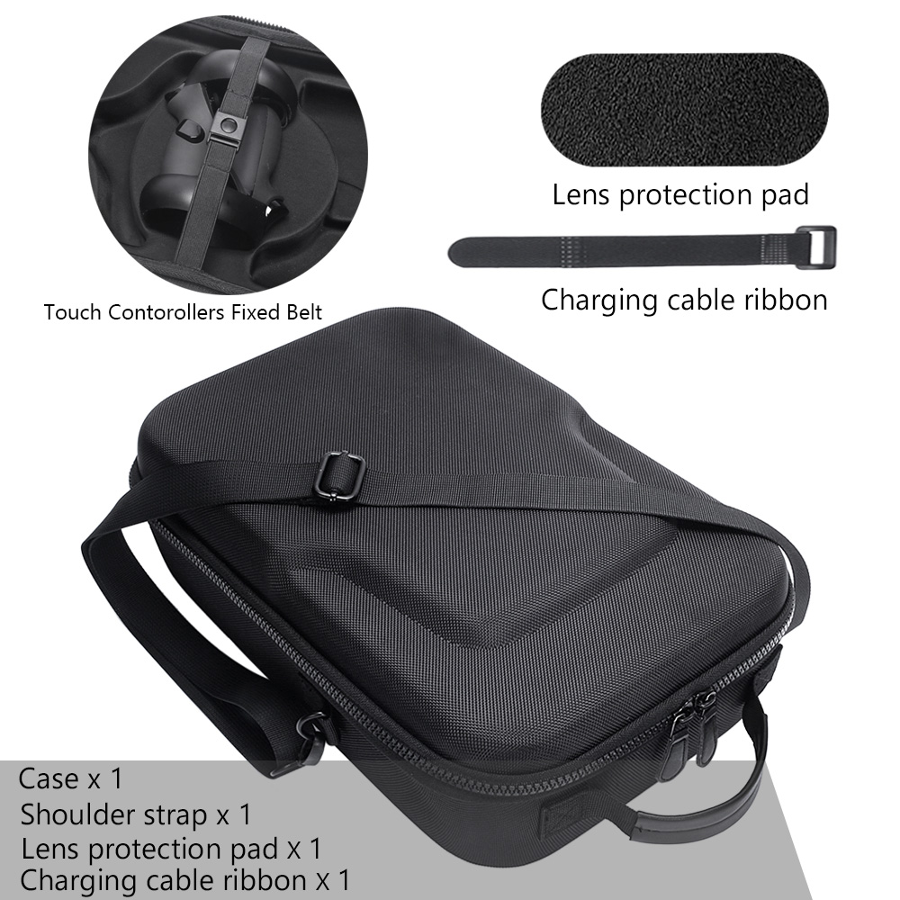 Portable o / GlassesVR/AR Glasses NEW EVA Hard Travel Protect Box Storage Bag for 2/Oculus Quest All in one VR and Accessories