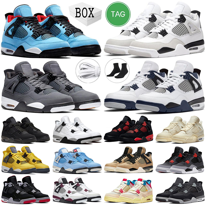 Designer Men women basketball shoes Jumpman 4 4s With box Midnight Navy Military Black Cat Red Thunder Oreo Infrared Cactus Jack University Blue Craft Sport Sneakers, #25
Designer Men women basketball shoes Jumpman 4 4s With box Midnight Navy Military Black Cat Red Thunder Oreo Infrared Cactus Jack University Blue Craft Sport Sneakers, #25