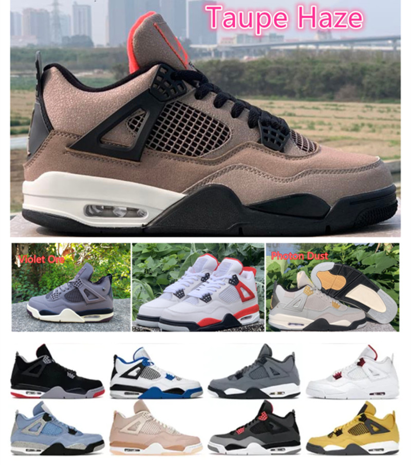Haze Taupe 4s basketball shoes 4 Violet Ore Photon Dust university blue red thunder Military Black Game Royal cat white oreo Midnight Navy, 001
Haze Taupe 4s basketball shoes 4 Violet Ore Photon Dust university blue red thunder Military Black Game Royal cat white oreo Midnight Navy, 001