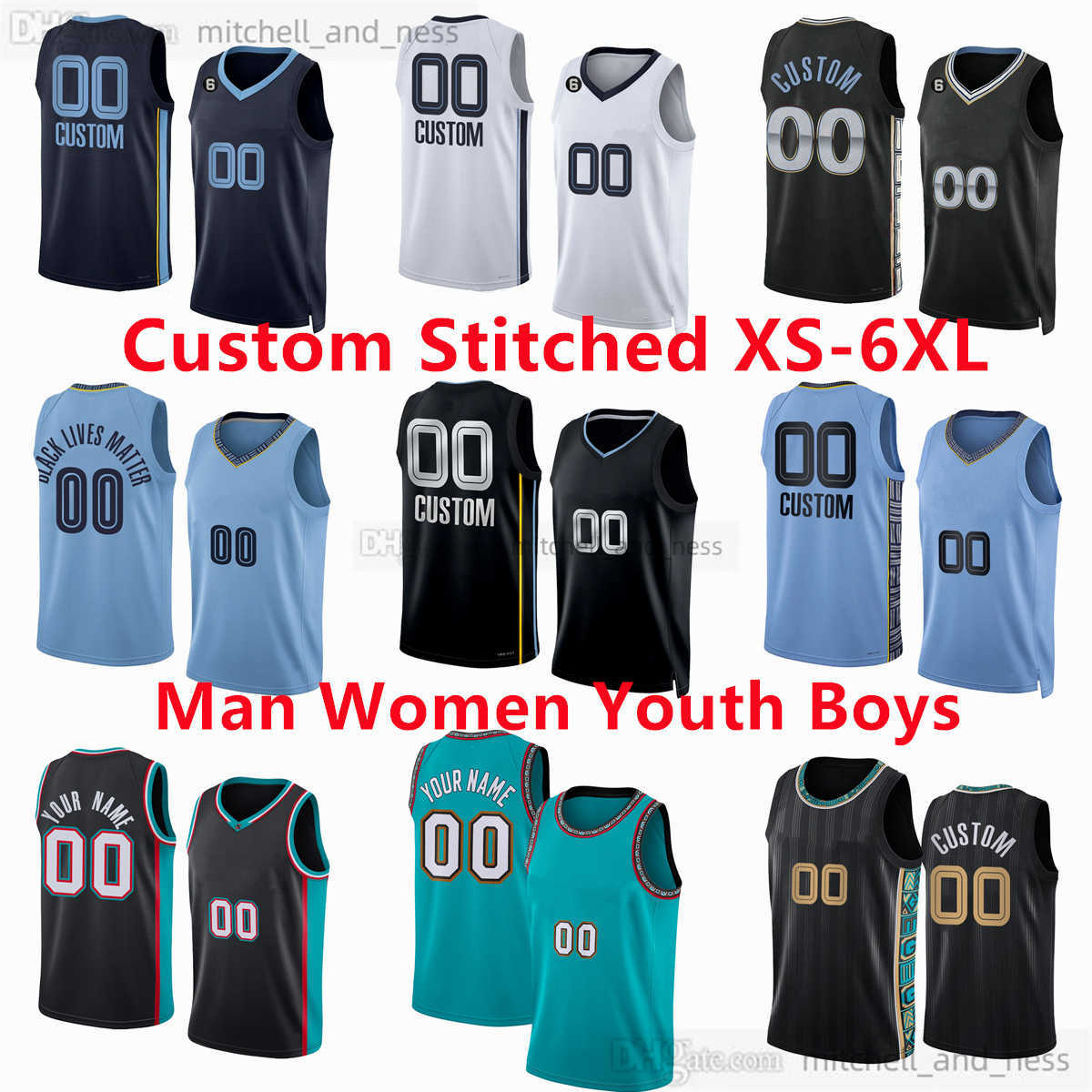 Custom Stitched XS-6XL Basketball Jersey With 6 Patch 12 Ja Morant 13 Jaren Jackson Jr. 8 Ziaire Williams 15 Brandon Clarke 27 David Roddy 3 Tyrell Terry 22 Desmond Bane, Stitched(message number name)
Custom Stitched XS-6XL Basketball Jersey With 6 Patch 12 Ja Morant 13 Jaren Jackson Jr. 8 Ziaire Williams 15 Brandon Clarke 27 David Roddy 3 Tyrell Terry 22 Desmond Bane, Stitched(message number name)