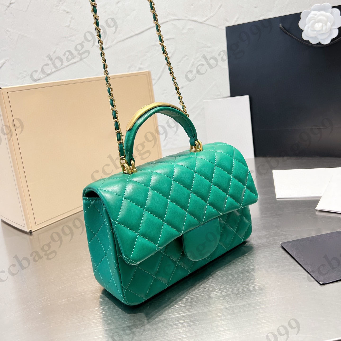 22B Letter Metal Handle Totes Quilted Bags Lambskin Classic Hardware Leather Chain Shoulder Crossbody Coins Purses Designer Mini Women Handbags Wallets 20x13CM, Box
22B Letter Metal Handle Totes Quilted Bags Lambskin Classic Hardware Leather Chain Shoulder Crossbody Coins Purses Designer Mini Women Handbags Wallets 20x13CM, Box