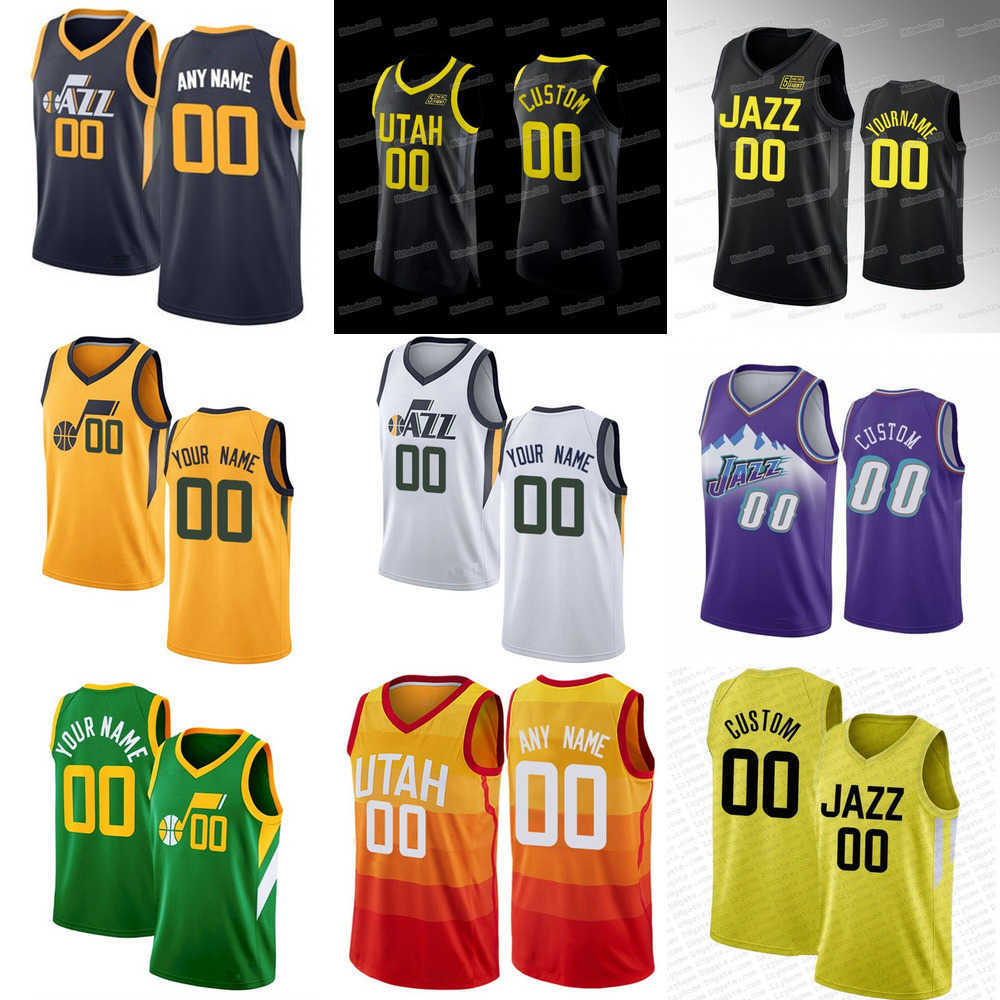 Mens Womens Youth Utah''Jazz''Custom 24 Walker Kessler 10 Leandro Bolmaro 16 Simone Fontecchio 20 Udoka Azubuike 25 Micah Potter Basketball Jerseys, Colour