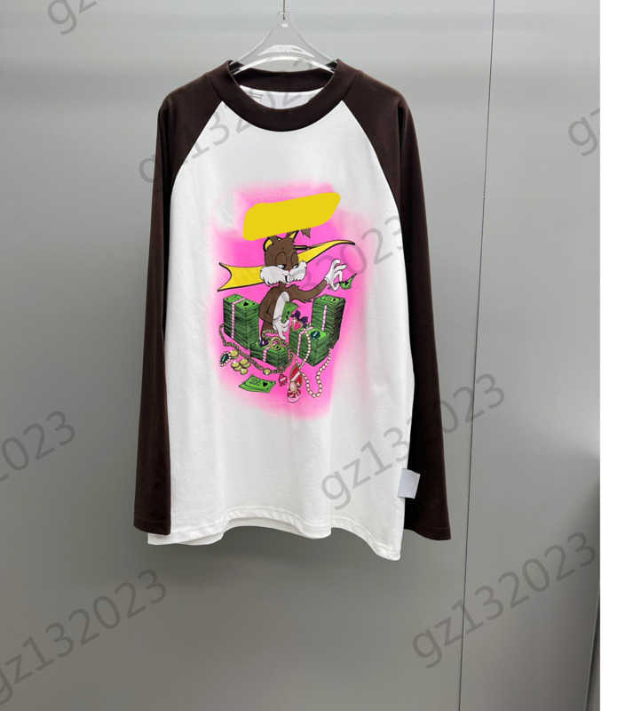 Womens T-shirts Rich Rabbit Print Shoulder Plug Long-sleeved Crew Neck T-shirt Back Letter Jacquard Loose Casual Tops Fashion Brand Women Apparel 1970, 17
Womens T-shirts Rich Rabbit Print Shoulder Plug Long-sleeved Crew Neck T-shirt Back Letter Jacquard Loose Casual Tops Fashion Brand Women Apparel 1970, 17