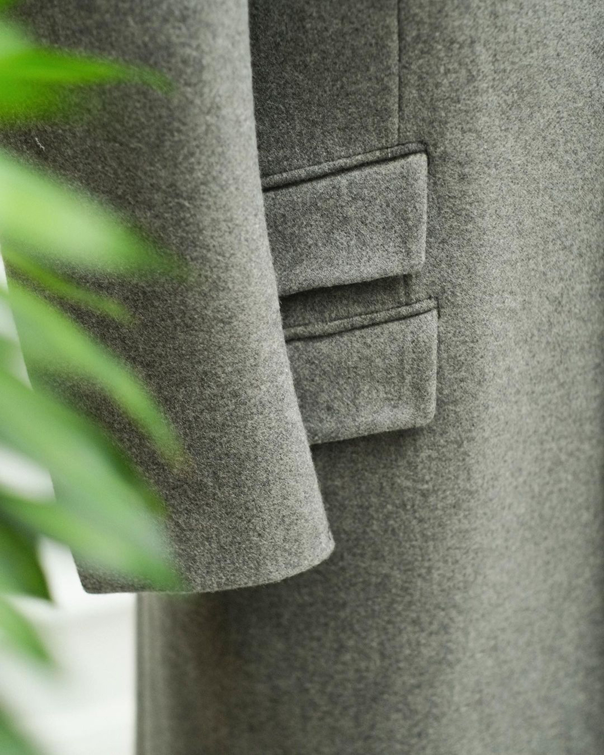 One Piece Handsome Wedding Tuxedos Men Suit Woolen Coat Four Outer Pockets Modern Formal Customized Business Suit Back Vent Hidden Button Casual Autum