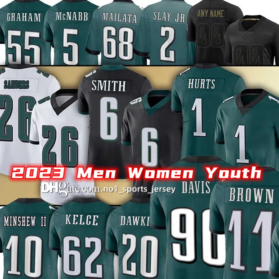 Custom Football Jersey 17 Men Women Philadelphia''Eagles''Limited Hurts Youth''NFL''Jerseys Wholesale Custom