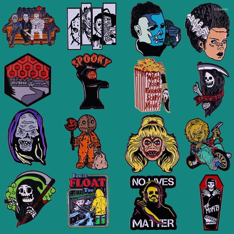 Brooches Halloween Fashion Jewelry Gifts Enamel Pins Brooch Collecting Horror Movies Figure Lapel Badges Adorn Backpack Collar Hat
Brooches Halloween Fashion Jewelry Gifts Enamel Pins Brooch Collecting Horror Movies Figure Lapel Badges Adorn Backpack Collar Hat