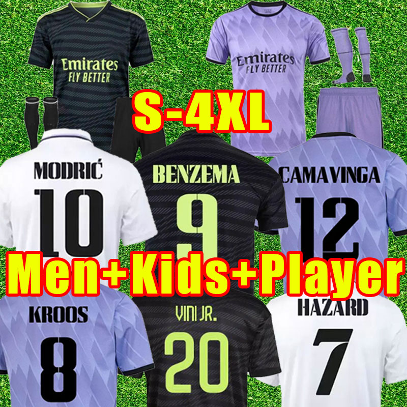 Real BENZEMA soccer jerseys 22/23 football shirt VINI ALABA TCHOUAMENI CAMAVINGA MODRIC VINICIUS RUDIGER 2022 home away third child men adult fans player 3xl 4xl, Away+patch
Real BENZEMA soccer jerseys 22/23 football shirt VINI ALABA TCHOUAMENI CAMAVINGA MODRIC VINICIUS RUDIGER 2022 home away third child men adult fans player 3xl 4xl, Away+patch