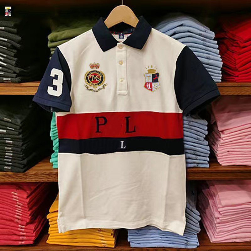 100% Cotton Short Sleeve Polos Shirt Men's T-Shirt Sporty Casual Embroidery Designer S- Size, Blue ts331-7
100% Cotton Short Sleeve Polos Shirt Men's T-Shirt Sporty Casual Embroidery Designer S- Size, Blue ts331-7
