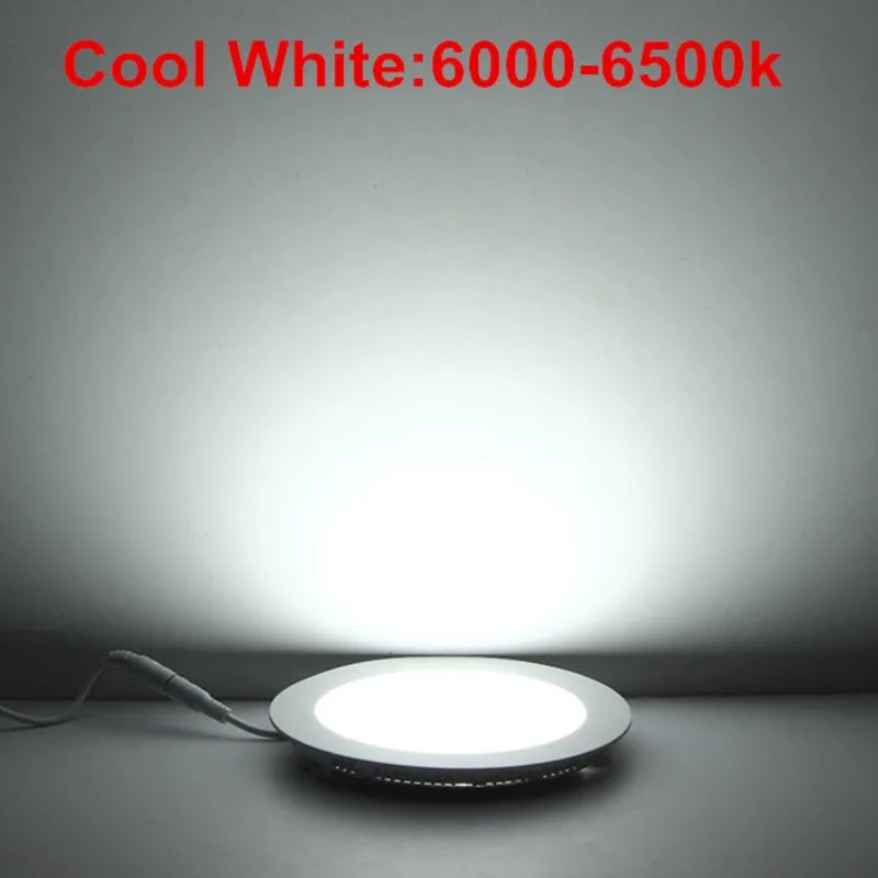 Dimmable Round Led Panel Light 4W 6W 9W 12W 15W 18W 21W 110-240V Led Ceiling Recessed down lamp SMD2835 downlight With driver
