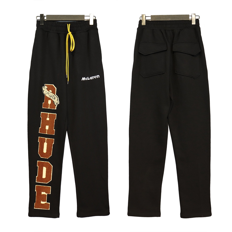 Rhude towel embroidery letter stacked men's pants french terry heavy cotton sweatpant loose fit sweat trousers joggers long trouser women jumpsuits plus size slacks, Black
Rhude towel embroidery letter stacked men's pants french terry heavy cotton sweatpant loose fit sweat trousers joggers long trouser women jumpsuits plus size slacks, Black