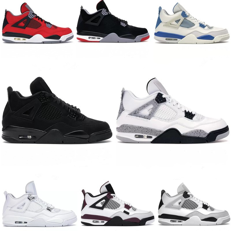 Jumpman 4s Basketball Shoes Mens Women 4 University Blue Sail Oreo Black Cat Canvas Fire Red Thunder White Bred Infrared Zen Master Taupe Haze Men Sport Sneaker, #13
Jumpman 4s Basketball Shoes Mens Women 4 University Blue Sail Oreo Black Cat Canvas Fire Red Thunder White Bred Infrared Zen Master Taupe Haze Men Sport Sneaker, #13