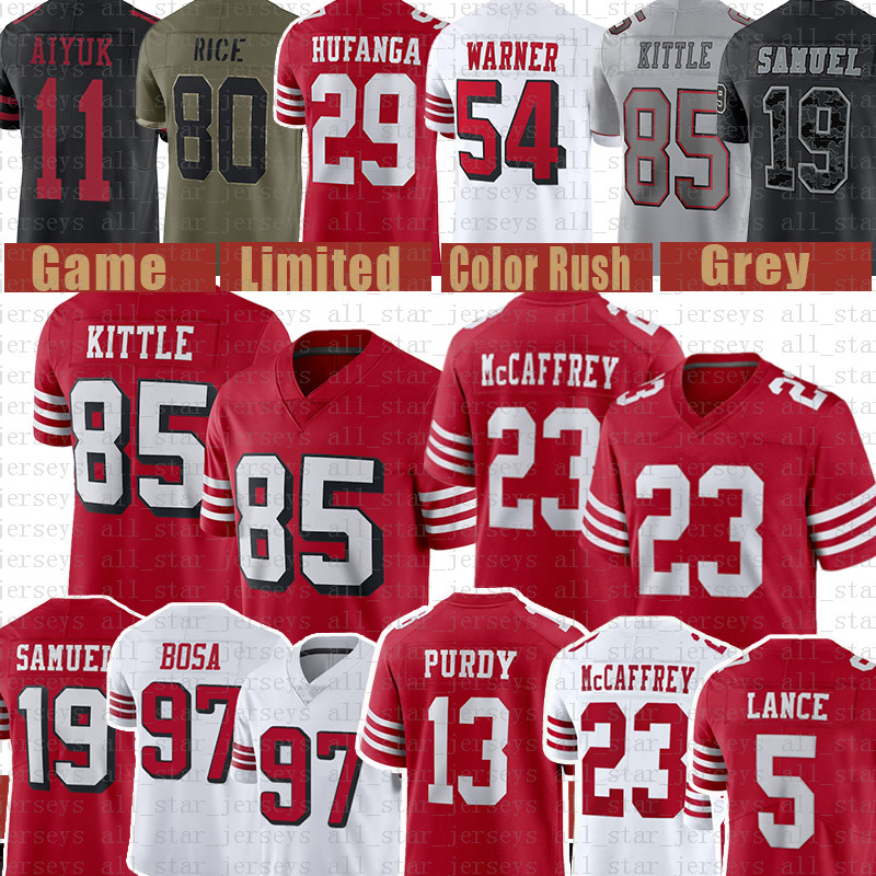 Nick Bosa Fred Warner Niners Football Jersey George Kittle Trey Lance Deebo Samuel Brock Purdy Christian McCaffrey Brandon Aiyuk Kyle Juszczyk, 2021 mens(49r)
Nick Bosa Fred Warner Niners Football Jersey George Kittle Trey Lance Deebo Samuel Brock Purdy Christian McCaffrey Brandon Aiyuk Kyle Juszczyk, 2021 mens(49r)