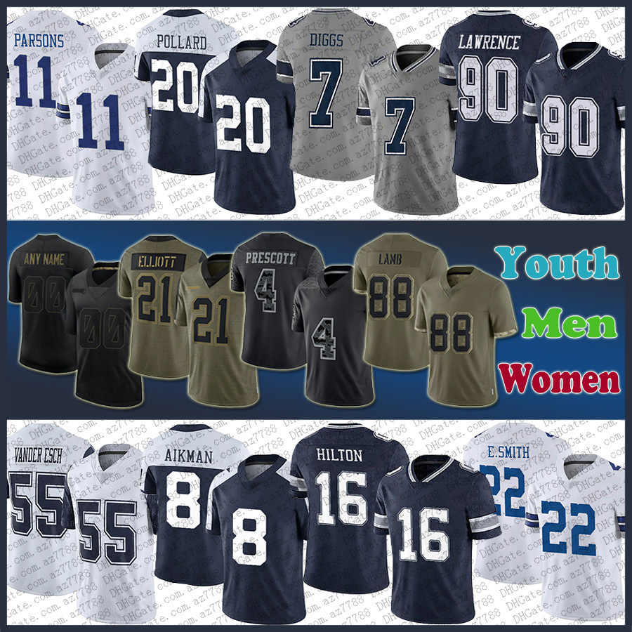Dak Prescott CeeDee Lamb Custom Football Jersey Micah Parsons Trevon Diggs Ezekiel Elliott Tony Pollard Demarcus Lawrence T.Y. Hilton Emmitt Smith Troy Aikman Gallup, Shown
Dak Prescott CeeDee Lamb Custom Football Jersey Micah Parsons Trevon Diggs Ezekiel Elliott Tony Pollard Demarcus Lawrence T.Y. Hilton Emmitt Smith Troy Aikman Gallup, Shown