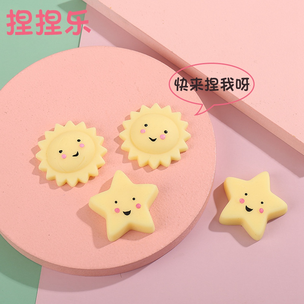 Cute Star Sun Squishy Toy Antistress Squeeze Mochi Toys Abreact Soft Sticky Squishi Stress Relief Toys Funny Gift 1249