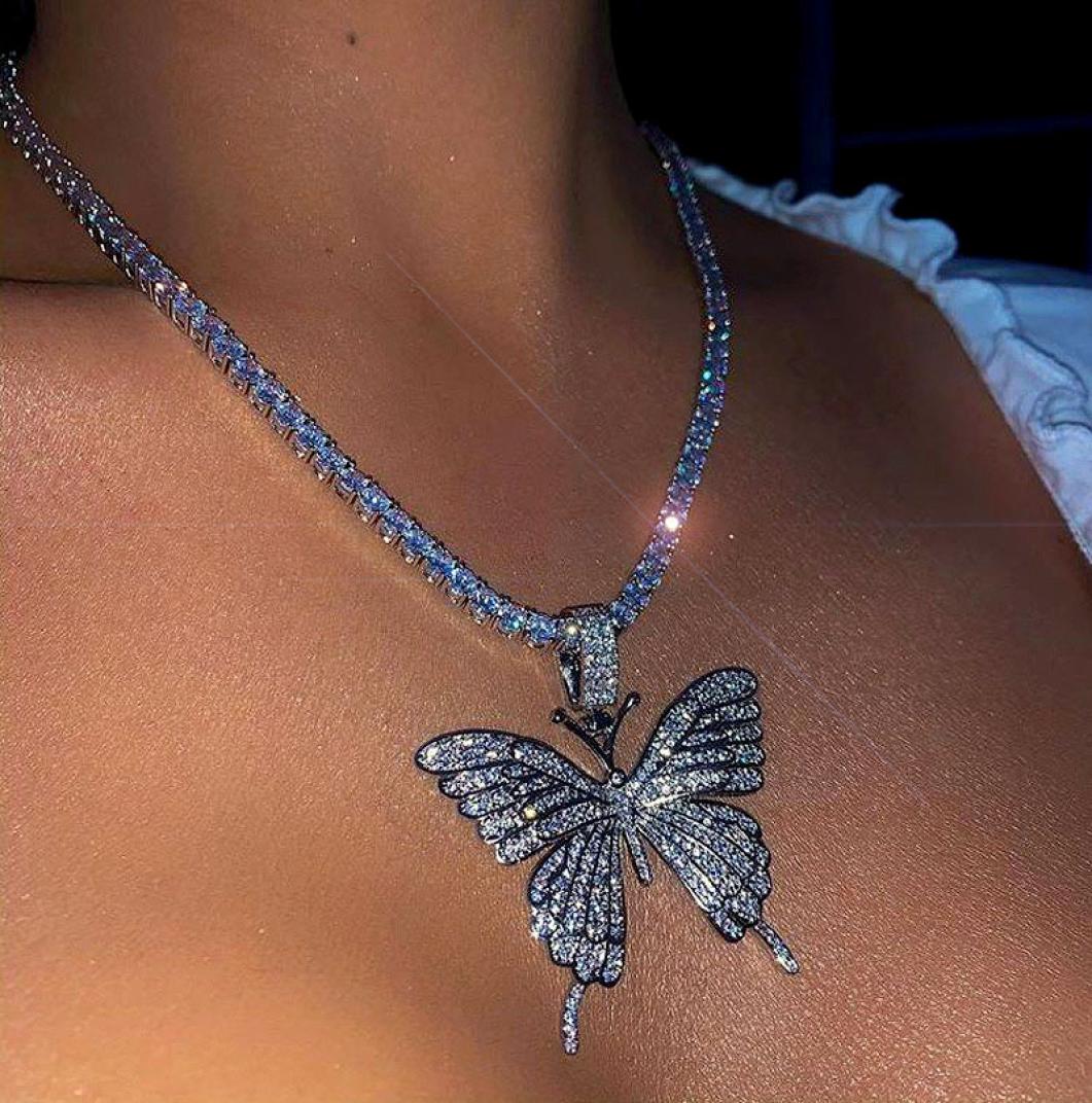 Shiny Butterfly Pendant Necklaces Trendy Crystal Clavicle Chain Hollow Out Silver Pendents Chic Women Diamond Necklace3196224
Shiny Butterfly Pendant Necklaces Trendy Crystal Clavicle Chain Hollow Out Silver Pendents Chic Women Diamond Necklace3196224