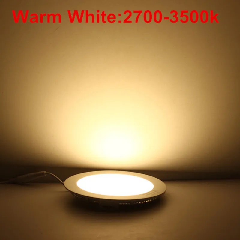 Dimmable Round Led Panel Light 4W 6W 9W 12W 15W 18W 21W 110-240V Led Ceiling Recessed down lamp SMD2835 downlight With driver