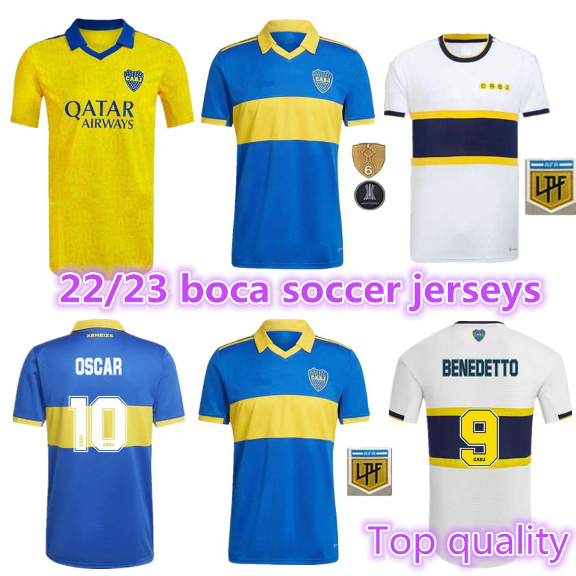 22 23 Boca Juniors soccer jerseys BENEDETTO MARADONA TEVEZ DE ROSSI 2022 2023 home away 3rd thailand football shirt Fans version
22 23 Boca Juniors soccer jerseys BENEDETTO MARADONA TEVEZ DE ROSSI 2022 2023 home away 3rd thailand football shirt Fans version