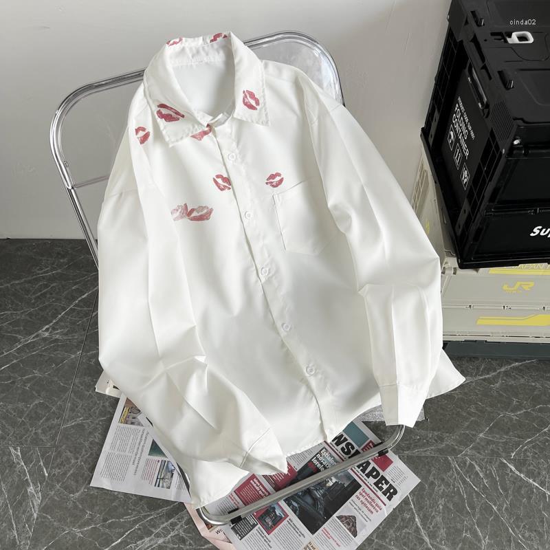 Men's Casual Shirts Mens Printed Fashion Simple All-match White Chic Loose Long Sleeve Teens Unisex Shirt Button Up Blouses
Men's Casual Shirts Mens Printed Fashion Simple All-match White Chic Loose Long Sleeve Teens Unisex Shirt Button Up Blouses