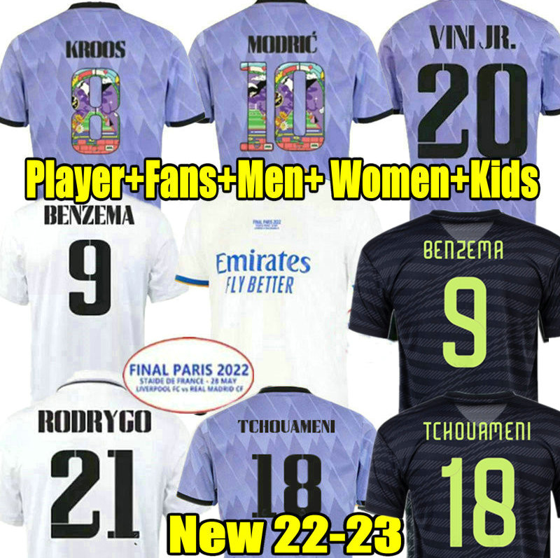 BENZEMA 2022 VINI JR soccer jerseys Player FANS 22 23 football shirt CAMAVINGA TCHOUAMENI VALVERDE HAZARD RODRYGO MADRID MODRIC camiseta men kids kit 2023 uniforms, Adult home
BENZEMA 2022 VINI JR soccer jerseys Player FANS 22 23 football shirt CAMAVINGA TCHOUAMENI VALVERDE HAZARD RODRYGO MADRID MODRIC camiseta men kids kit 2023 uniforms, Adult home