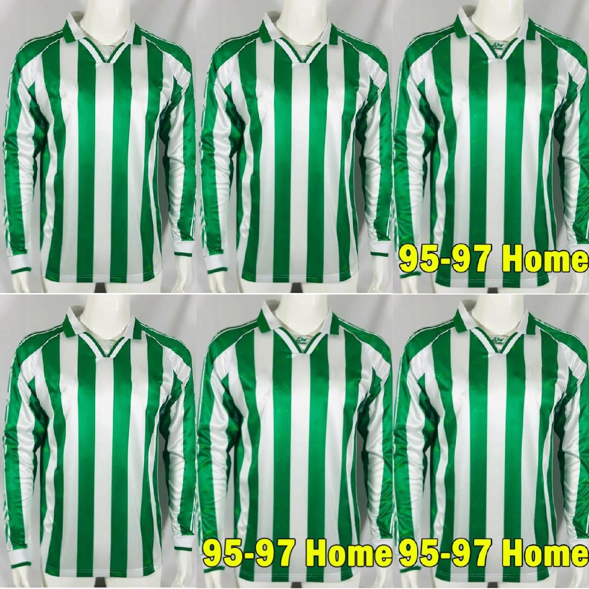 95 97 Real Betis Soccer Jerseys Retro REAL FERNANDO DENILSON ALFONSO JARNI Long sleeve vintage football shirt, Green
95 97 Real Betis Soccer Jerseys Retro REAL FERNANDO DENILSON ALFONSO JARNI Long sleeve vintage football shirt, Green
