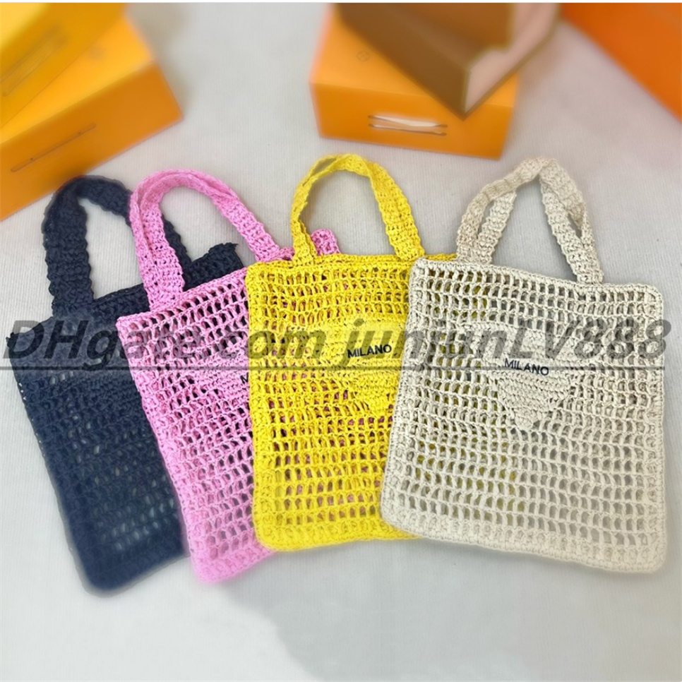 2022 Designer Digner Embroidered Female Bag Hollow Rafia Straw Tote Luxury Brand Summer Beach Woven Bag Handbags Luxurious Prad HRW1, Pink
2022 Designer Digner Embroidered Female Bag Hollow Rafia Straw Tote Luxury Brand Summer Beach Woven Bag Handbags Luxurious Prad HRW1, Pink