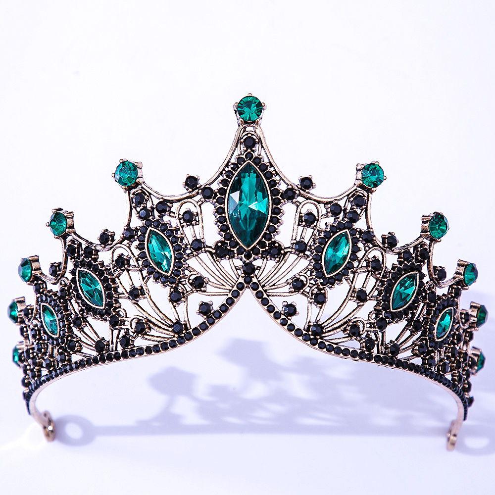 Wedding Crown Bridal Headpieces Gold Silver Black Color Rhinestone Crystals Diadem Queen Crowns Princess Tiaras Wedding Hair Jewelry