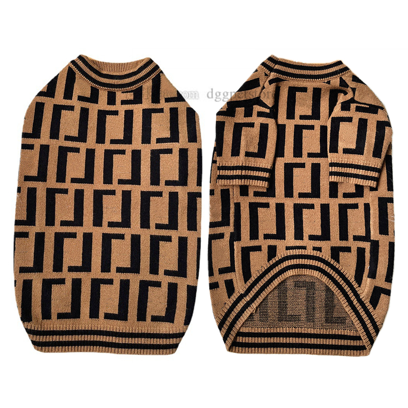 Designer Dog Clothes Brand Dog Apparel Warm Dogs Sweater With Classic Letter Pattern Winter Puppy Sweatshirts Soft Coat for Small Doggy Pet Clothing Boy Girl S A502