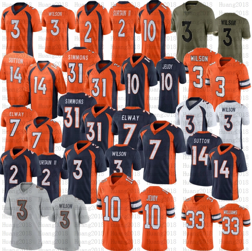 Russell Wilson Patrick Surtain II Javonte Williams Broncos Football jersey Jerry Jeudy Demaryius Thomas Justin Simmons Courtland Sutton, Women
Russell Wilson Patrick Surtain II Javonte Williams Broncos Football jersey Jerry Jeudy Demaryius Thomas Justin Simmons Courtland Sutton, Women