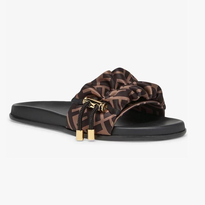 2022 new fashion Designer Brand Slippers Slider Fashion Flip Flop Women Summer Leather Sandals Beach Strap Box