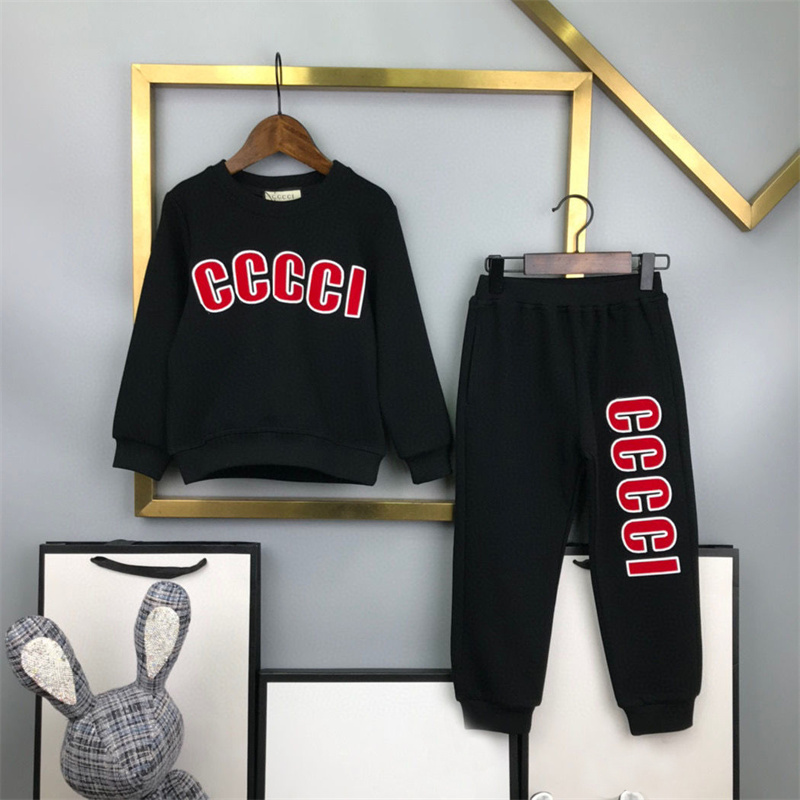 Designer Kids Clothes Luxury Letter Printing Sweatshirt Set Childrens Fashion Hoodies Boys Cotton Sweatshirts Girls Hoodie Suits, Black 
Designer Kids Clothes Luxury Letter Printing Sweatshirt Set Childrens Fashion Hoodies Boys Cotton Sweatshirts Girls Hoodie Suits, Black