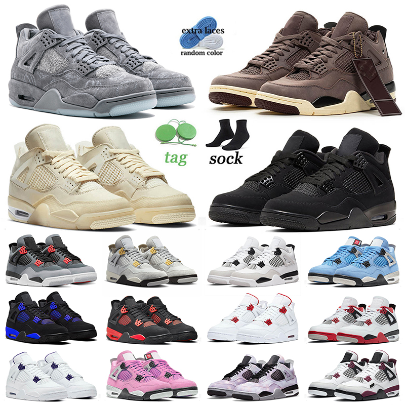 2023 New Jumpman 4 Basketball Shoes 4s Mens Women Trainers Black Cat A Ma Maniere Violet Ore Sail Kaws Grey Military Infrared Photon Dust Sneakers Outdoor Sports 36-47, A28 lightning 40-47
2023 New Jumpman 4 Basketball Shoes 4s Mens Women Trainers Black Cat A Ma Maniere Violet Ore Sail Kaws Grey Military Infrared Photon Dust Sneakers Outdoor Sports 36-47, A28 lightning 40-47