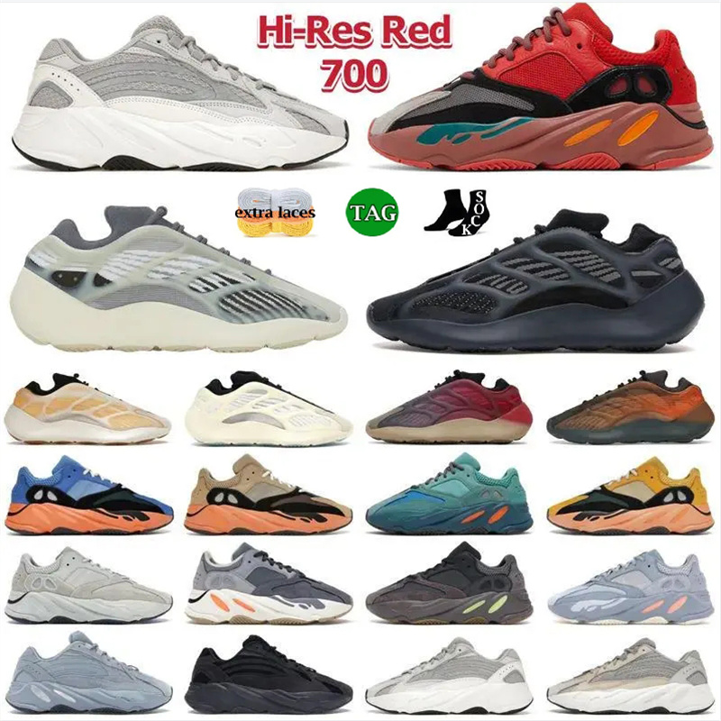 Designer Running Shoes 700 V2 V3 Men Women Wave Azael Alvah Fade Salt Solid Grey Blue Analog Hi-Res Red Static Vanta Mens Outdoor Traienrs Runners rtyl