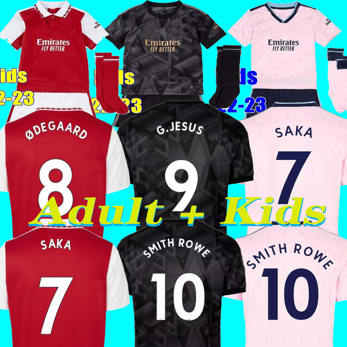 2022/23 Jerseys G.JESUS SAKA SMITH ROWE soccer jersey 22 23 SALIBA ODEGAARD NKETIAH MARTINELLI TIERNEY 2023 football kits shirt Men Kids boys sets uniforms, 3rd
2022/23 Jerseys G.JESUS SAKA SMITH ROWE soccer jersey 22 23 SALIBA ODEGAARD NKETIAH MARTINELLI TIERNEY 2023 football kits shirt Men Kids boys sets uniforms, 3rd